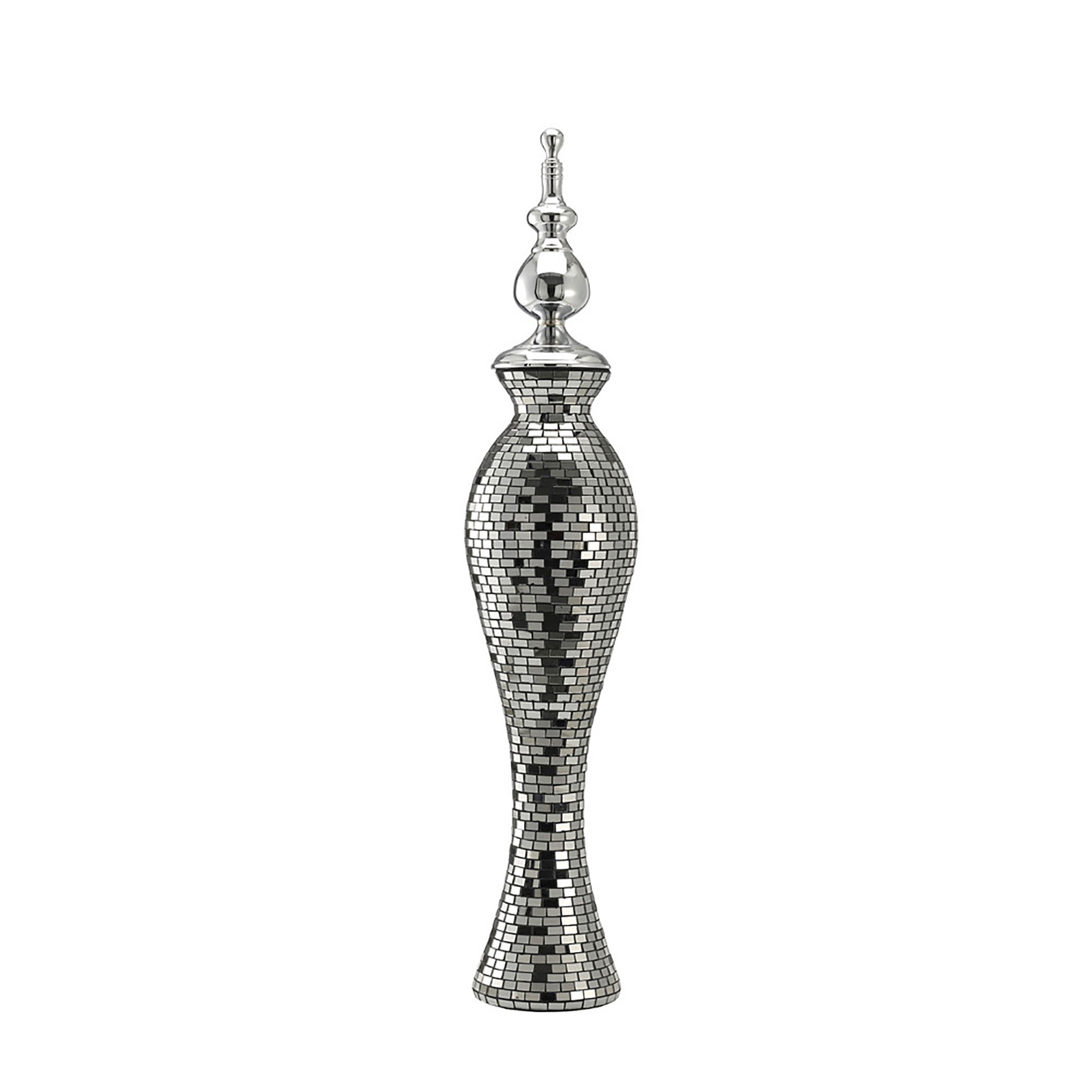 IL70229  Anika Mosaic Ornament Small Silver